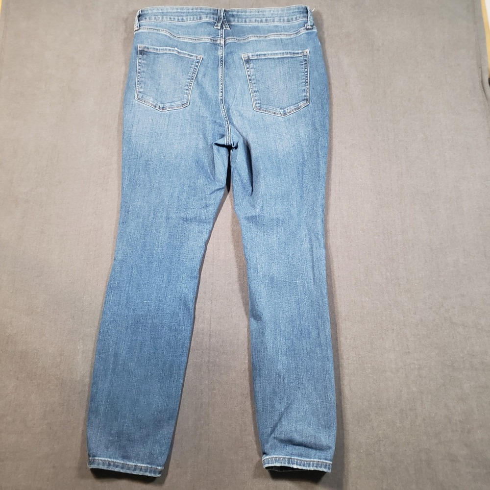 LC Lauren Conrad Skinny Jeans Womens 14 Blue High Rise Stretch Denim - Picture 2 of 9